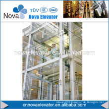 1000KGS, 1.75m/s MRL Sightseeing Lift, Panoramic Lift, Glass Lift